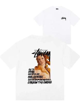 Футболка loys stussy стуси хлопковая с принтом у2к art.017 m