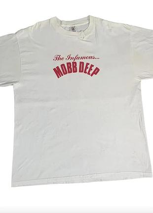 Футболка белая mobb deep ''murda muzik'' vintage t-shirt with backprint l
