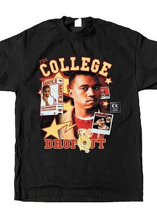 Футболка loys повсякденна kanye ''college dropout'' vintage look t-shirt xs
