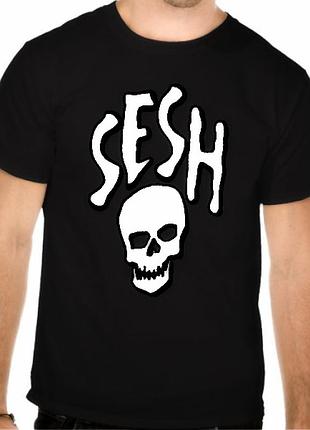 Чоловічі футболки sesh / bones футболки бонс сеш xs