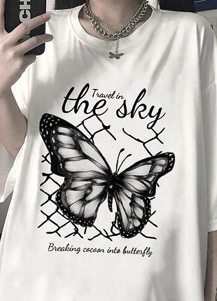Футболка loys travel in the sky butterfly xs