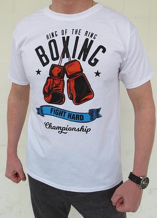 Футболка боксерская boxing белая