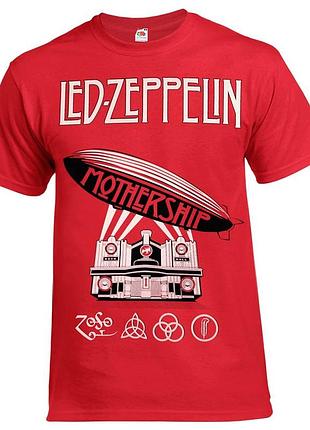 Футболка loys led zeppelin mothership красный l