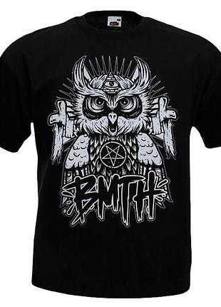 Футболка loys bring me the horizon owl сова черный s