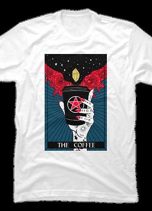 Повсякденна футболка loys з принтом tarot card the coffee xs