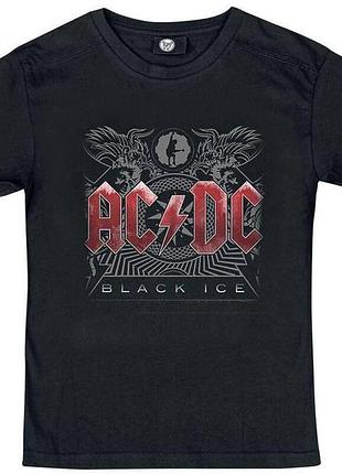 Футболка loys з принтом рок ac/dc black ice xs