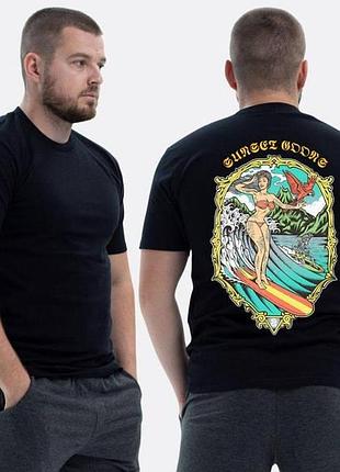 Футболка loys зсу з принтом sunset goons дівчина на серфінгу xs