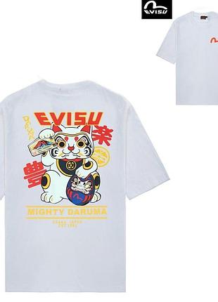 Футболка loys evisu эвису новая стильная качественная футболка loys 100% хлопок спринтом xs