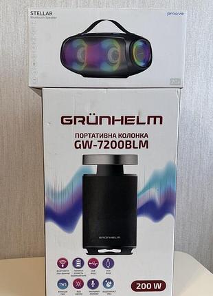 Колонка акустика grunhelm gw-7200blm та proove stellar 20w