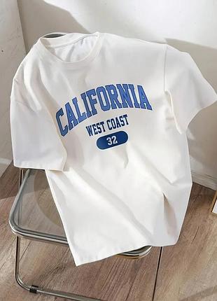 Женская стильная футболка loys оверсайз california m