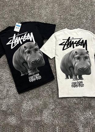 Футболка loys stussy with hippo білий xs