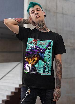 Футболка loys унисекс evangelion (unit 01) черный xs