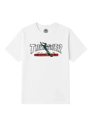 Футболка loys бавовняна з принтом thrasher трешер sk8 art.018 xxl