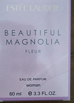 Estee lauder beautiful magnolia fleur lux new жіночий 60 мл