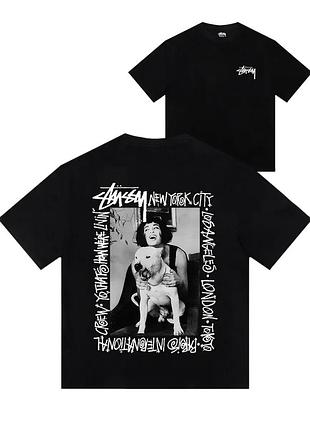 Футболка loys stussy стуси хлопковая с принтом у2к art.003 xs