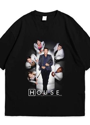 Футболка loys з принтом доктор хаус dr house чорний art.002 xs