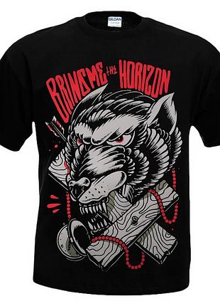 Футболка loys bring me the horizon wolf terror чорний xxl