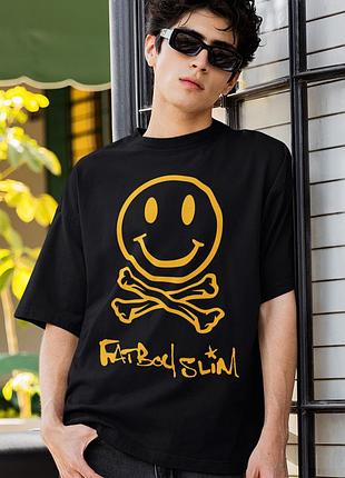Футболка loys унисекс fatboy slim (smiley logo) черный xs