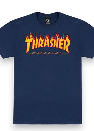 Футболка loys thrasher flame navy xxl