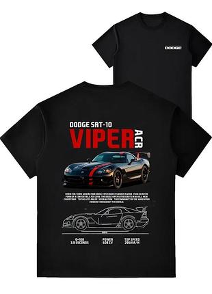 Футболка loys бавовняна з принтом dodge challenger y2k art.005 xs