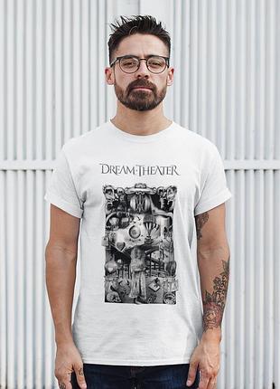 Футболка loys унісекс dream theater (40th anniversary tour 2024 2025 wht) білий xs