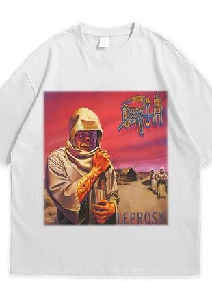 Футболка loys с принтом death leprosy белый xs