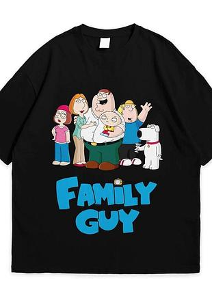 Футболка loys з принтом гріфіни family guy чорний s