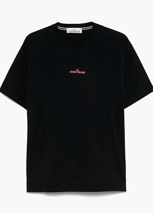 Футболка loys stone island стон айленд черная новый стильный качественный материал 100% хлопок xs