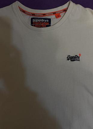 Оригинальная футболка superdry orange label / размер l / идеальное состояние