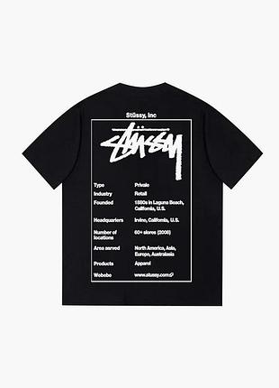 Футболка loys stussy стусси черная новая качественная футболка loys из 100% хлопка xxl