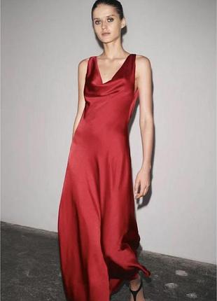 Платье вечернее макси zara