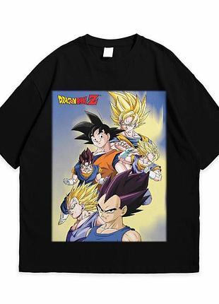 Футболка loys з принтом аніме dragon ball z чорний xs