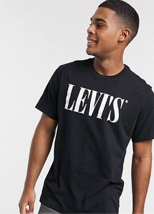 Футболка loys levis левис черная новая качественная футболка loys из 100% хлопка xs