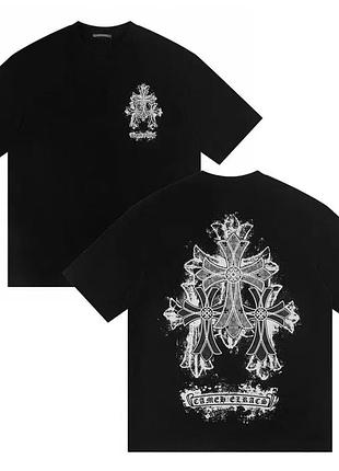 Футболка loys chrome hearts хром хартс черная новая качественная футболка loys 100% хлопок xs
