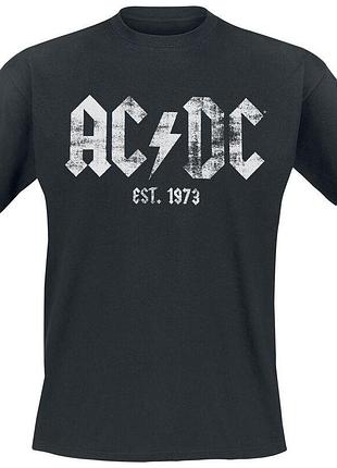 Футболка черная loys рок ac/dc 1973 m