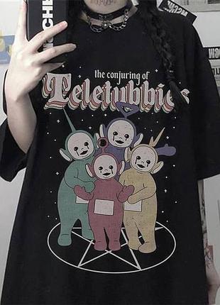 Повсякденна футболка loys з принтом teletubbies xs