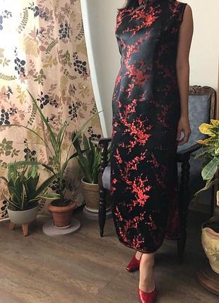 Шовкова сукня ціпао (qipao) — 100% натуральний шовк