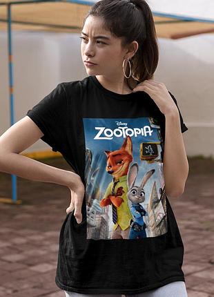 Футболка loys zootopia (poster) черный xxl