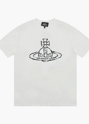Футболка loys vivienne westwood вів'єн вествуд біла нова 100% бавовна чудова якість xs