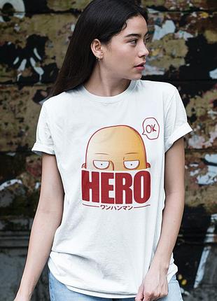Футболка loys one punch man (hero wht) белый xs