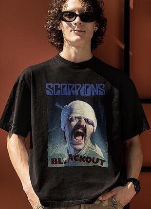 Футболка loys унісекс scorpions (blackout) чорний xl