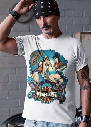 Футболка loys унісекс harley davidson (the vintage garage wht) білий xs