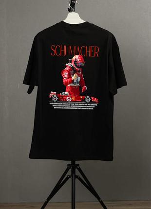 Оверсайз футболка с принтом michael schumacher ferrari formula 1 m