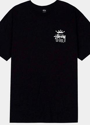 Футболка loys stussy стуссі чорна дуже гарна якість 100% бавовна xs