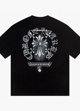 Футболка loys chrome hearts хром хартс черная очень хорошее качество 100% хлопок xs