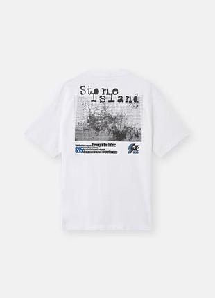 Футболка loys stone island стон айленд чорна нова якісна 100% бавовна s