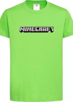Футболка с принтом minecraft