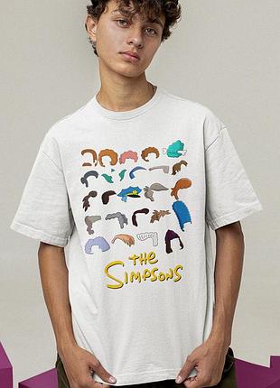 Футболка loys унісекс the simpsons (haircuts wht) білий l