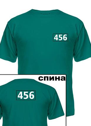 Футболка "squid game"| футболка "игра в кальмара" с персонажем 456