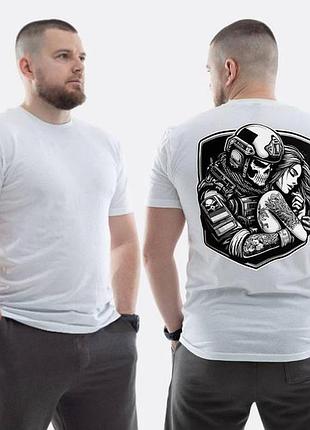 Футболка loys зсу з принтом дівчина та скелет обійми xxl